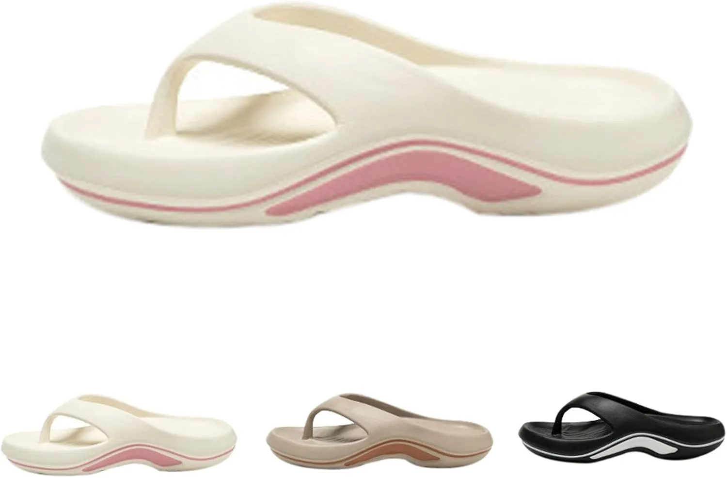 Arch Support Flip Flops for Women Plantar Fasciitis Orthopedic Walking Sandals Recovery Pillow Summer Beach Flipflops