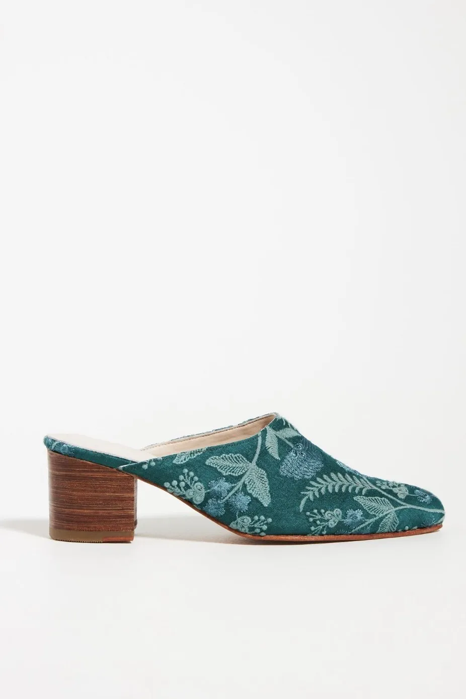 BOTANICAL HEELED MULES X ANTHROPOLOGIE