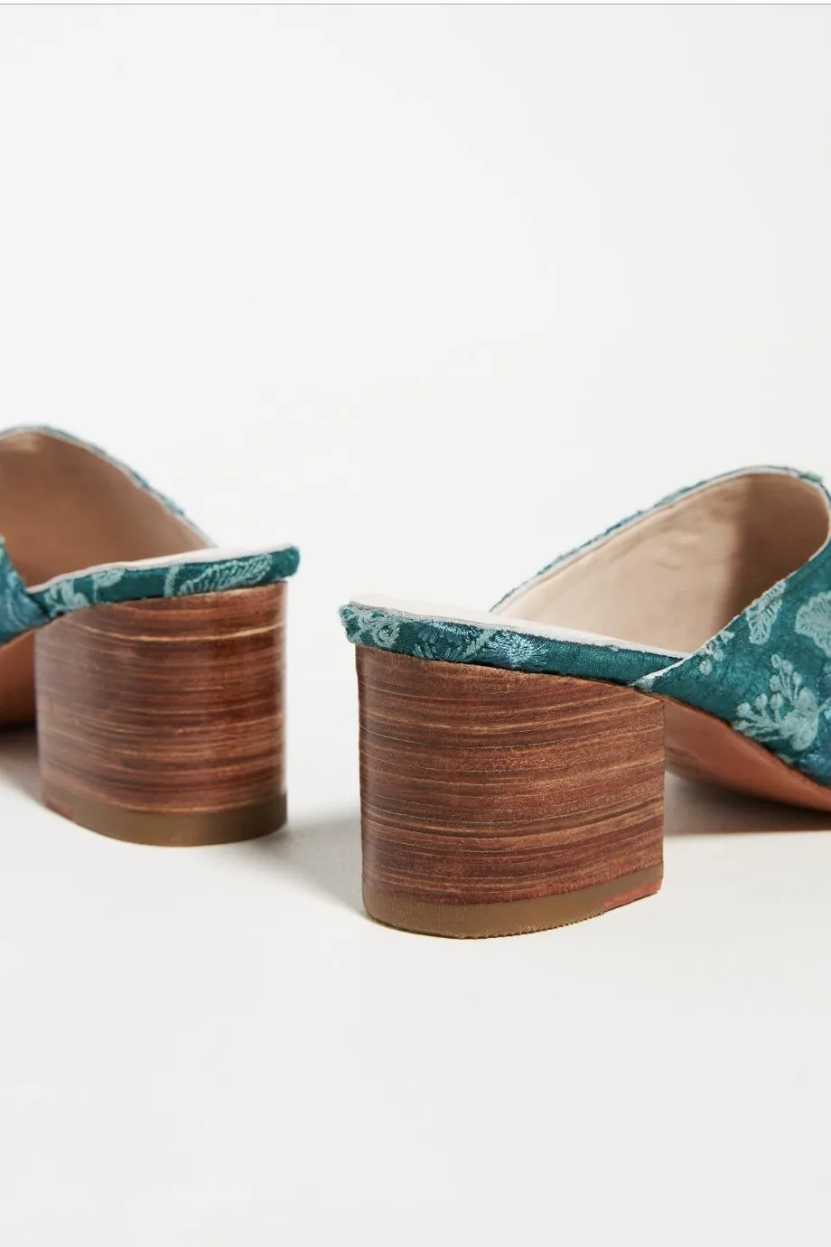 BOTANICAL HEELED MULES X ANTHROPOLOGIE