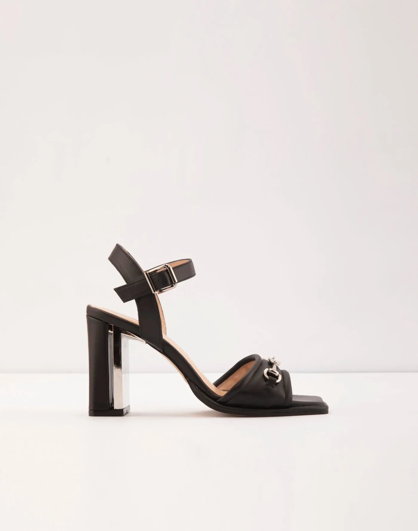 Burgos-TR real leather black woman heels