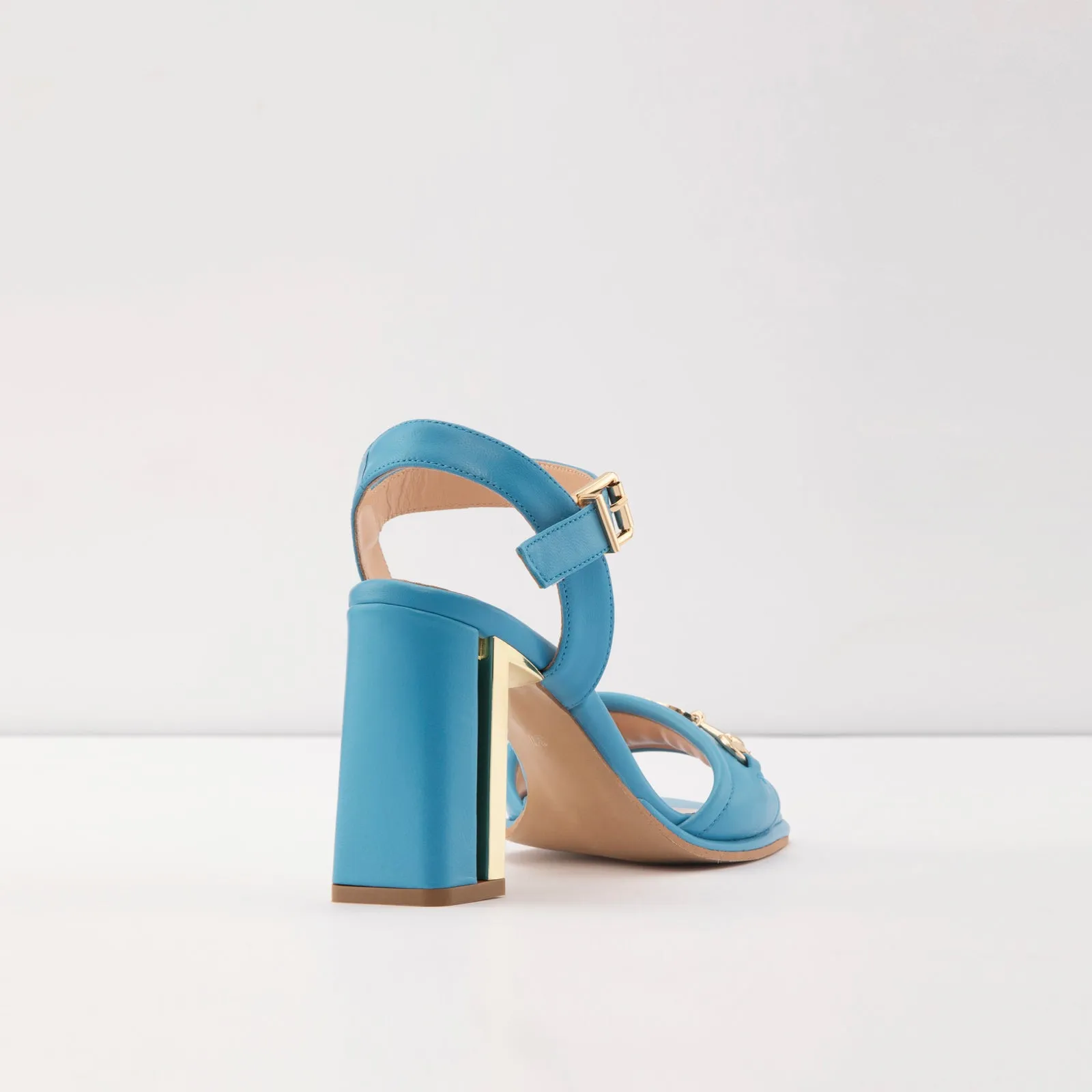 Burgos-TR real leather black woman heels