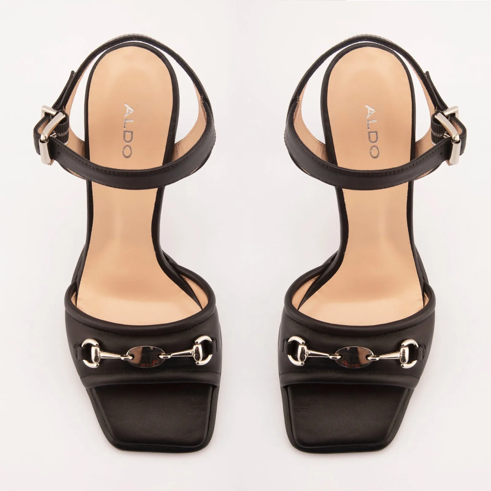 Burgos-TR real leather black woman heels