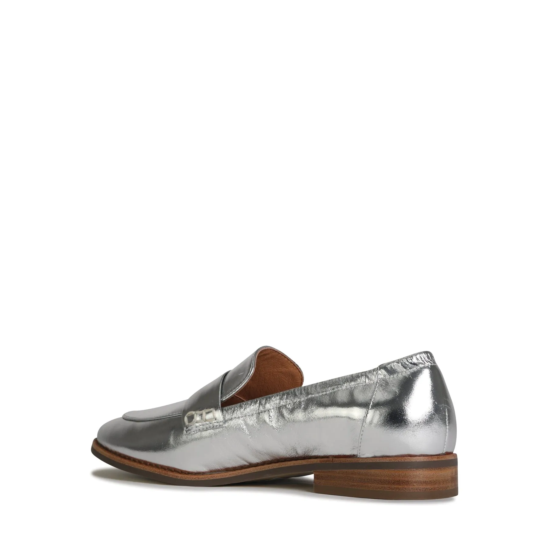 CHILE LEATHER METALLIC LOAFERS