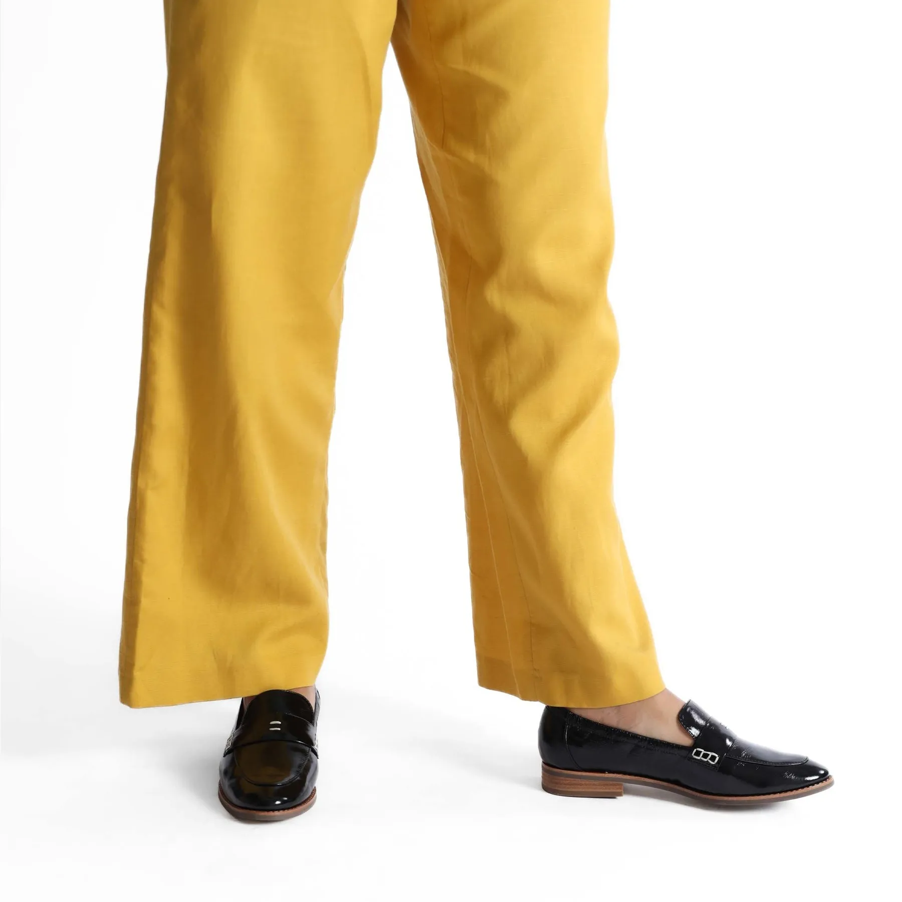 CHILE LEATHER METALLIC LOAFERS