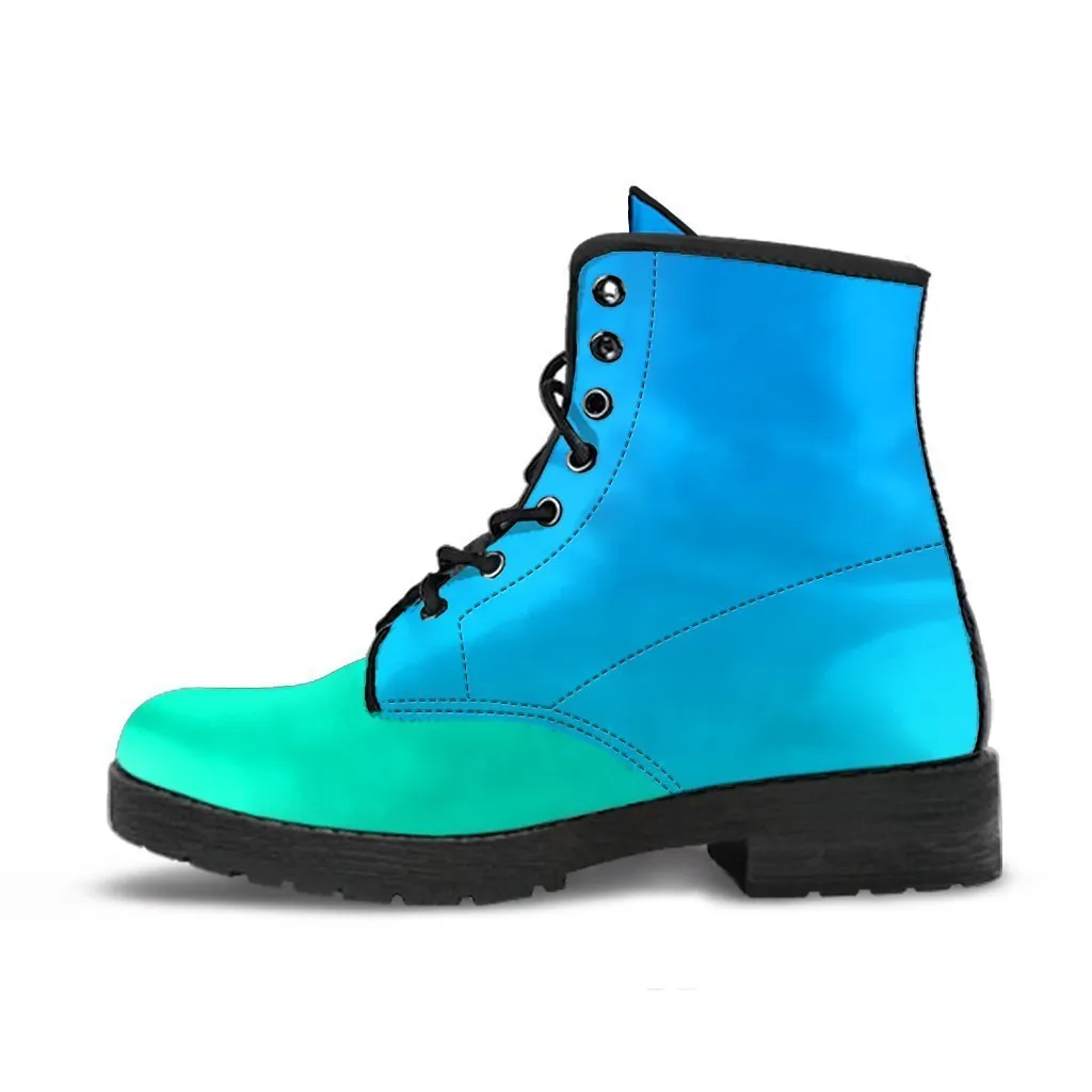 Combat Boots - Favorite Colors | Boho Shoes, Handmade Lace Up Boots, Vegan Leather Lace Up Boots Women, 90s Boots, 2000s Boots, Vegan Shoes