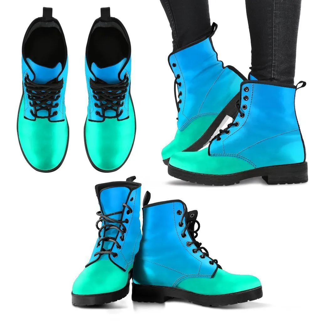 Combat Boots - Favorite Colors | Boho Shoes, Handmade Lace Up Boots, Vegan Leather Lace Up Boots Women, 90s Boots, 2000s Boots, Vegan Shoes