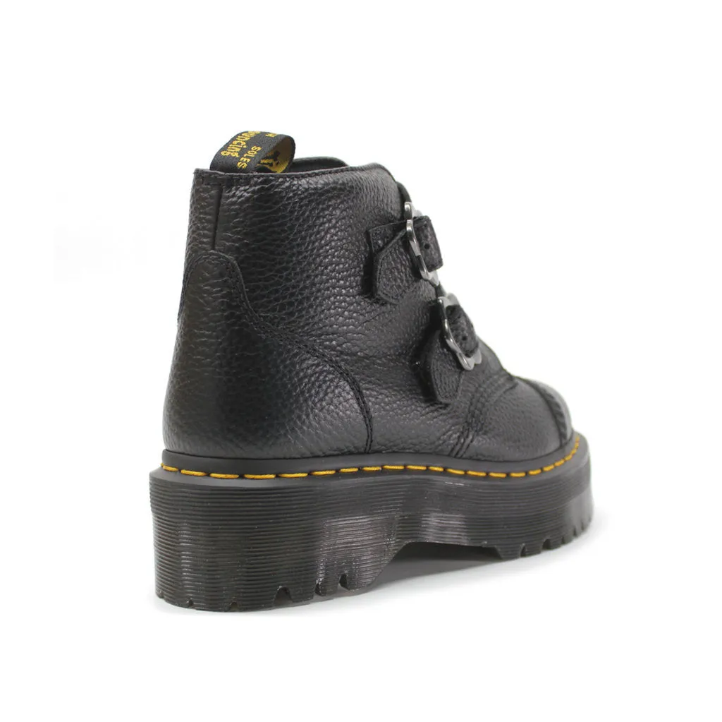 Dr. Martens Devon Flower Milled Nappa Leather Women's Platform Boots