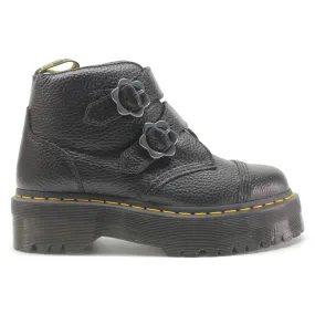 Dr. Martens Devon Flower Milled Nappa Leather Women's Platform Boots