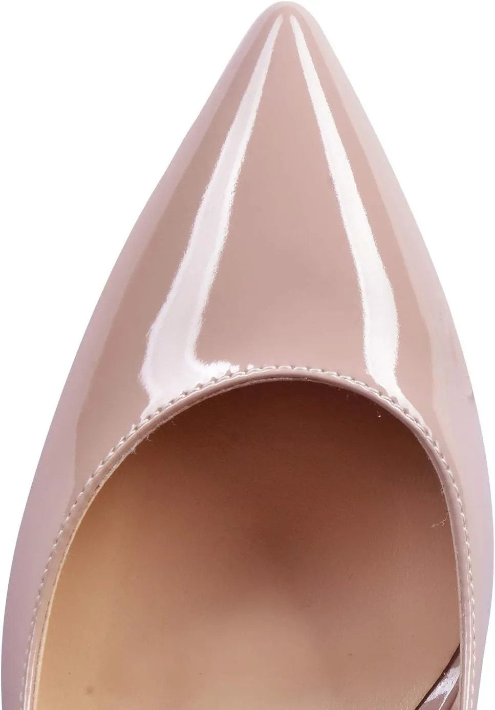 Eldof Womens High Heel Pumps, Pointy Toe Sexy Elegant Stiletto Heels 4inches Slip on Party Wedding Comfort Classic High Heels