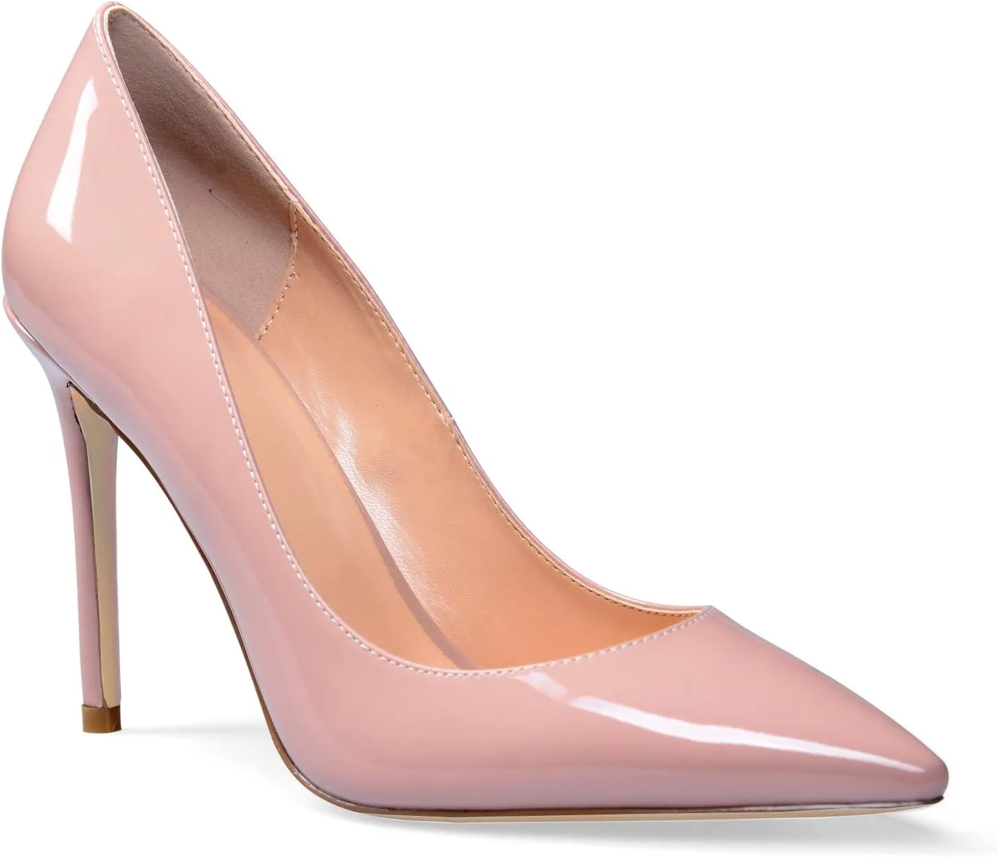 Eldof Womens High Heel Pumps, Pointy Toe Sexy Elegant Stiletto Heels 4inches Slip on Party Wedding Comfort Classic High Heels