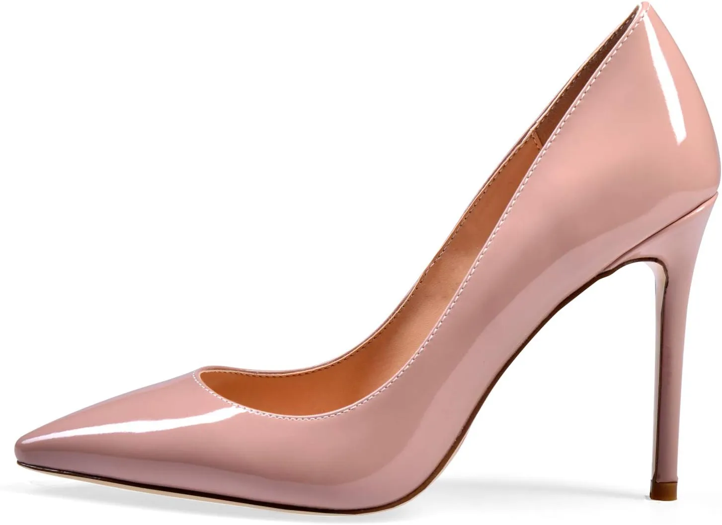 Eldof Womens High Heel Pumps, Pointy Toe Sexy Elegant Stiletto Heels 4inches Slip on Party Wedding Comfort Classic High Heels