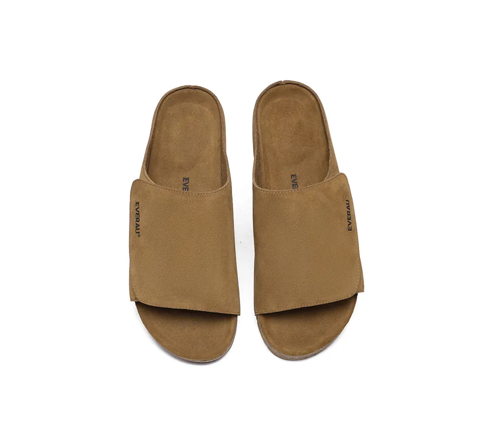 EVERAU® Men Adjustable Embossed Slip-on Summer Slides Large Size Justice