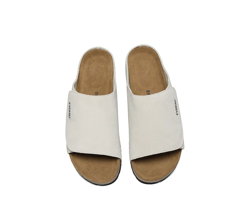 EVERAU® Men Adjustable Embossed Slip-on Summer Slides Large Size Justice
