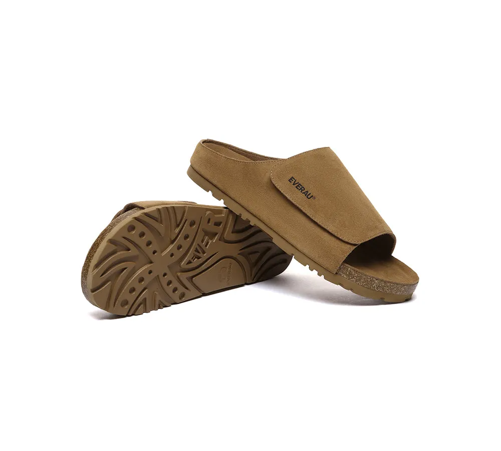 EVERAU® Men Adjustable Embossed Slip-on Summer Slides Large Size Justice