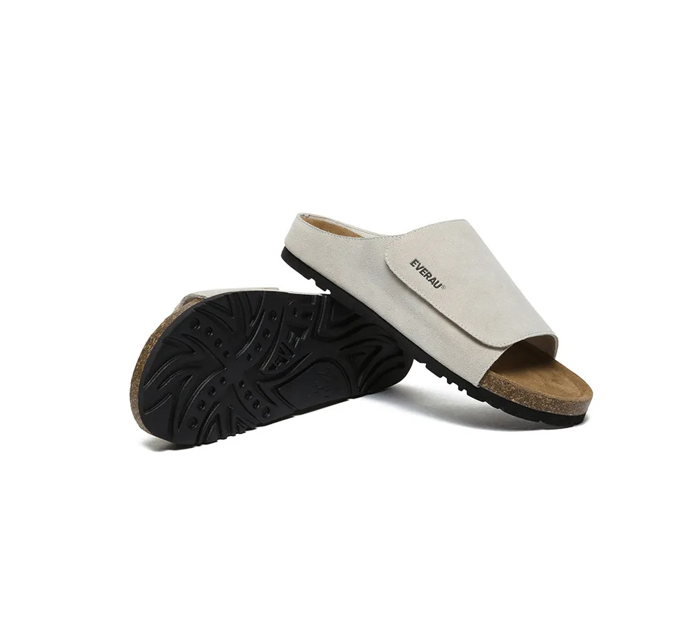 EVERAU® Men Adjustable Embossed Slip-on Summer Slides Large Size Justice