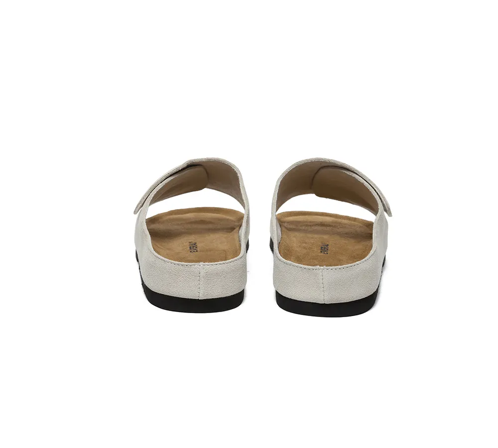 EVERAU® Men Adjustable Embossed Slip-on Summer Slides Large Size Justice