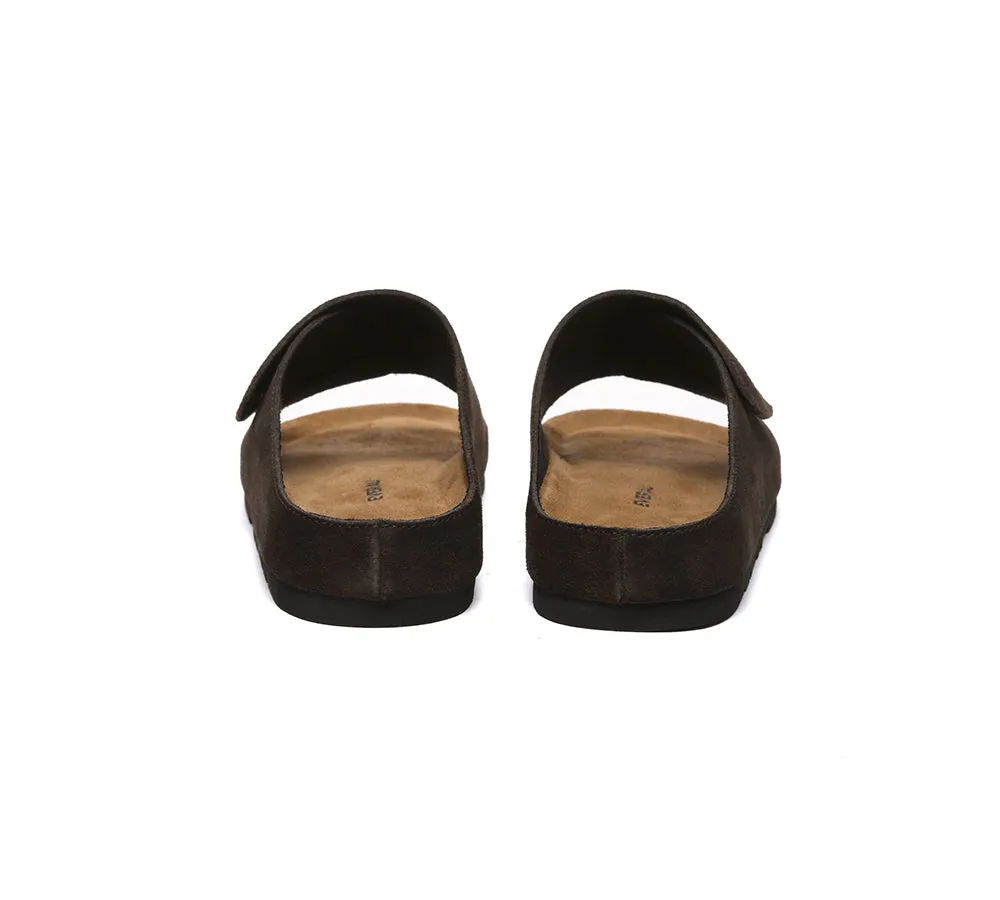 EVERAU® Men Adjustable Embossed Slip-on Summer Slides Large Size Justice