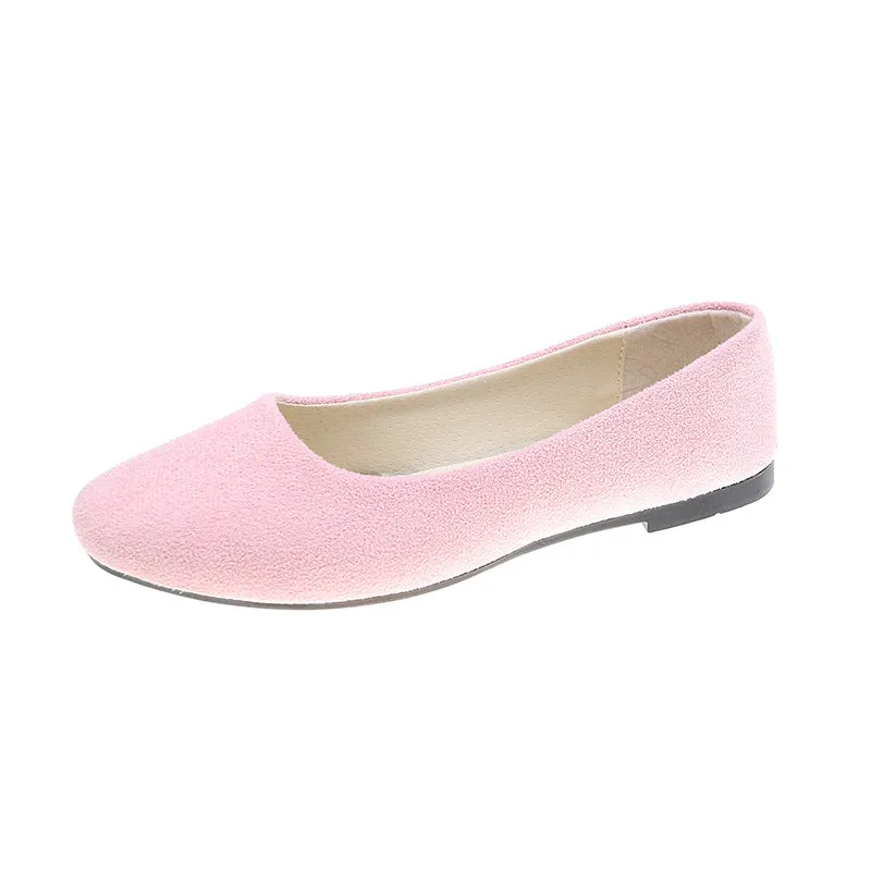 Fashion Flat Shoes Suede Pumps