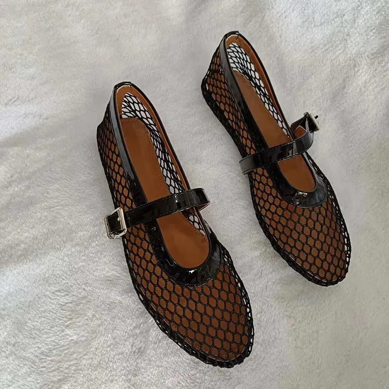 Fashion mesh women ballet falts™
