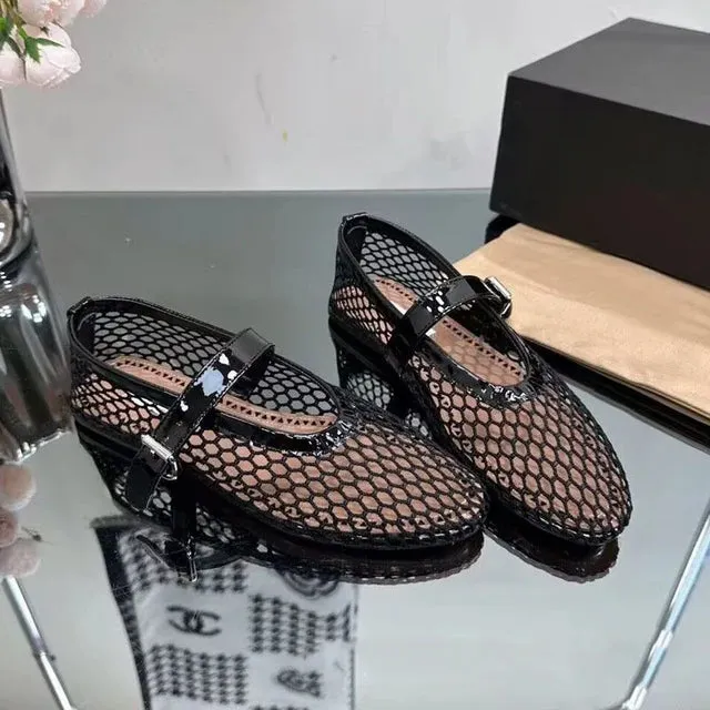 Fashion mesh women ballet falts™