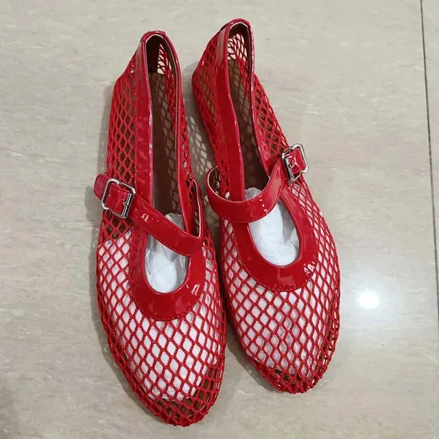 Fashion mesh women ballet falts™