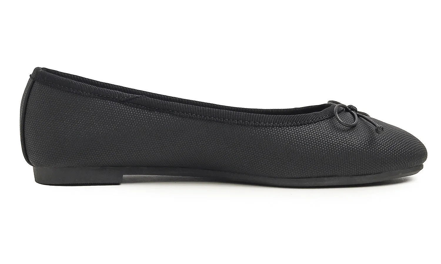 Feversole Women's Bow Tie Fashion Dress Slip On Shoes Round Toe Ballet Flat Vegan Leather Texture