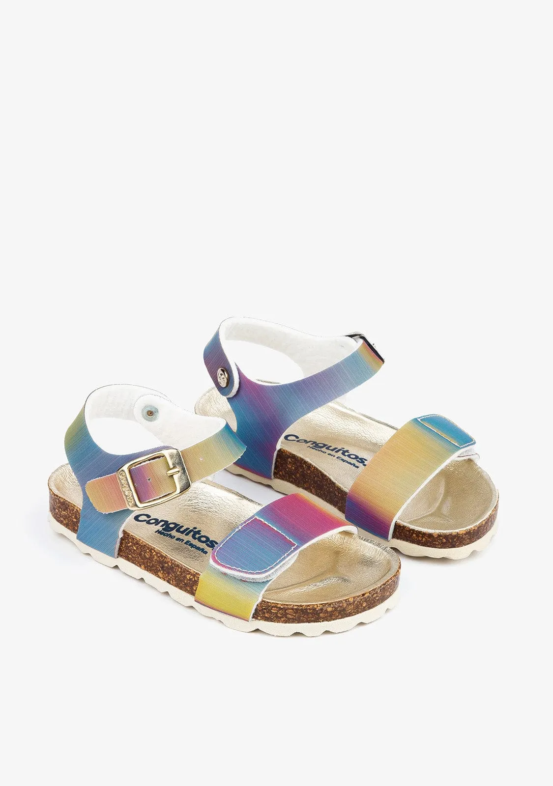 Girl's Multi Iridescent Bio Sandals