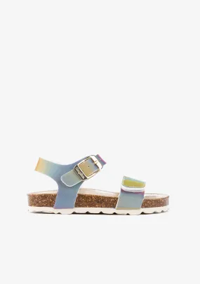 Girl's Multi Iridescent Bio Sandals
