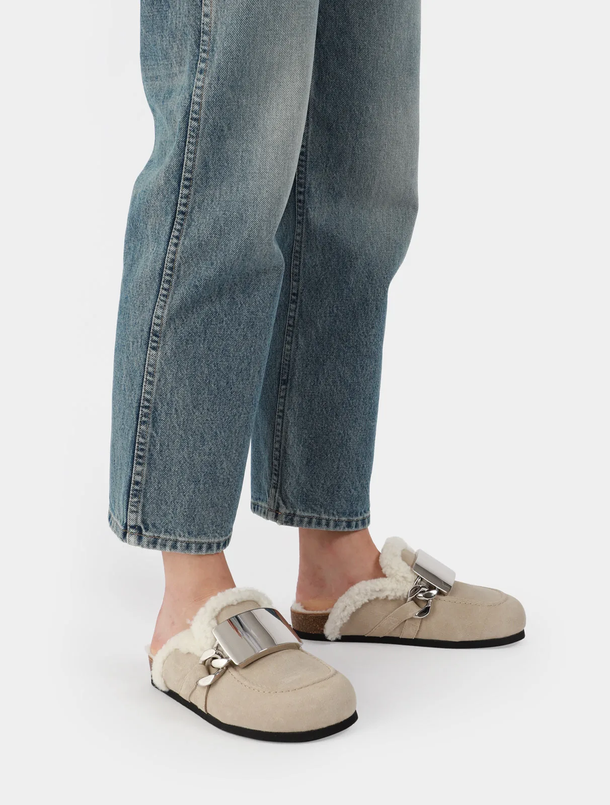 Gourmet Chain Loafer Mules