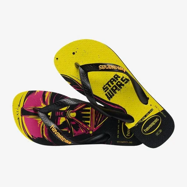 Havainas Star Wars FlipFlops Black/Pop Yellow
