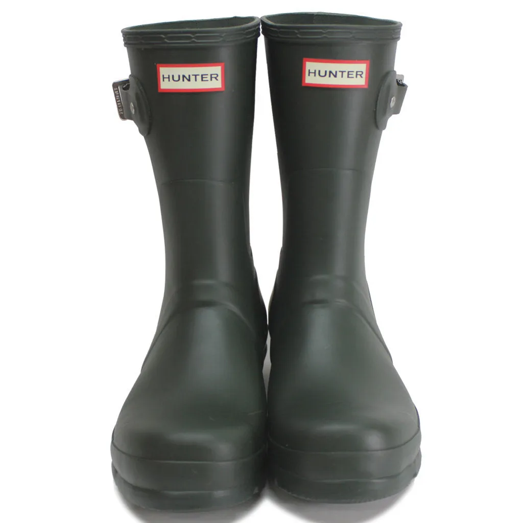 Hunter Mens Boots Original Short Casual Pull-On Buckle Wellington Rubber - UK 8
