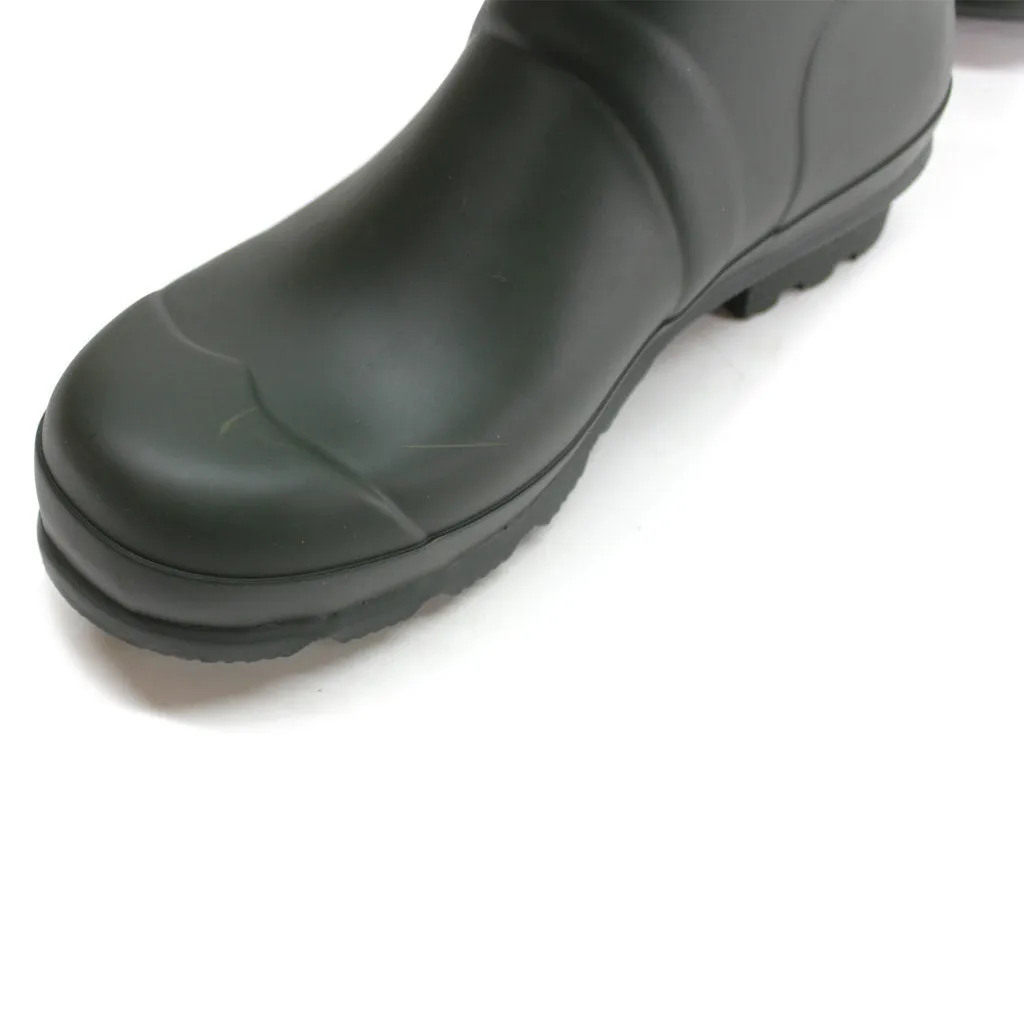 Hunter Mens Boots Original Short Casual Pull-On Buckle Wellington Rubber - UK 8