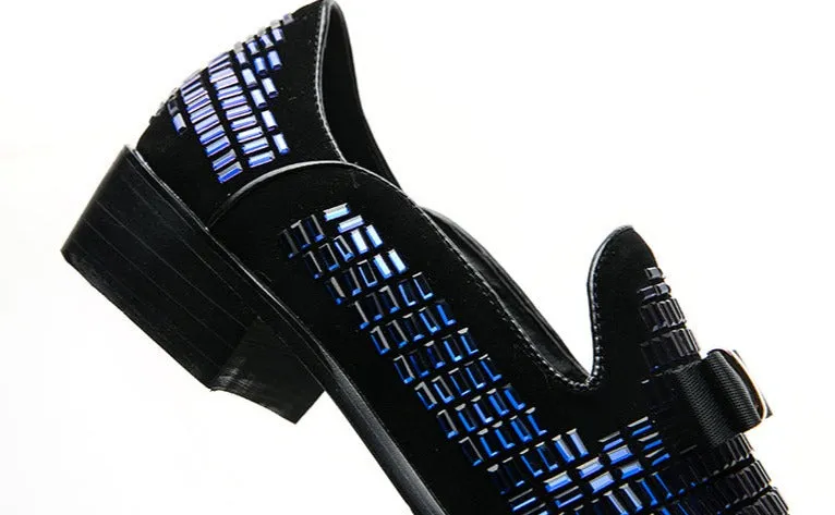 James Formal Rhinestone Dress Slip-On Loafers