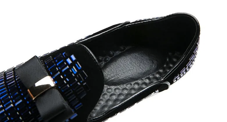 James Formal Rhinestone Dress Slip-On Loafers