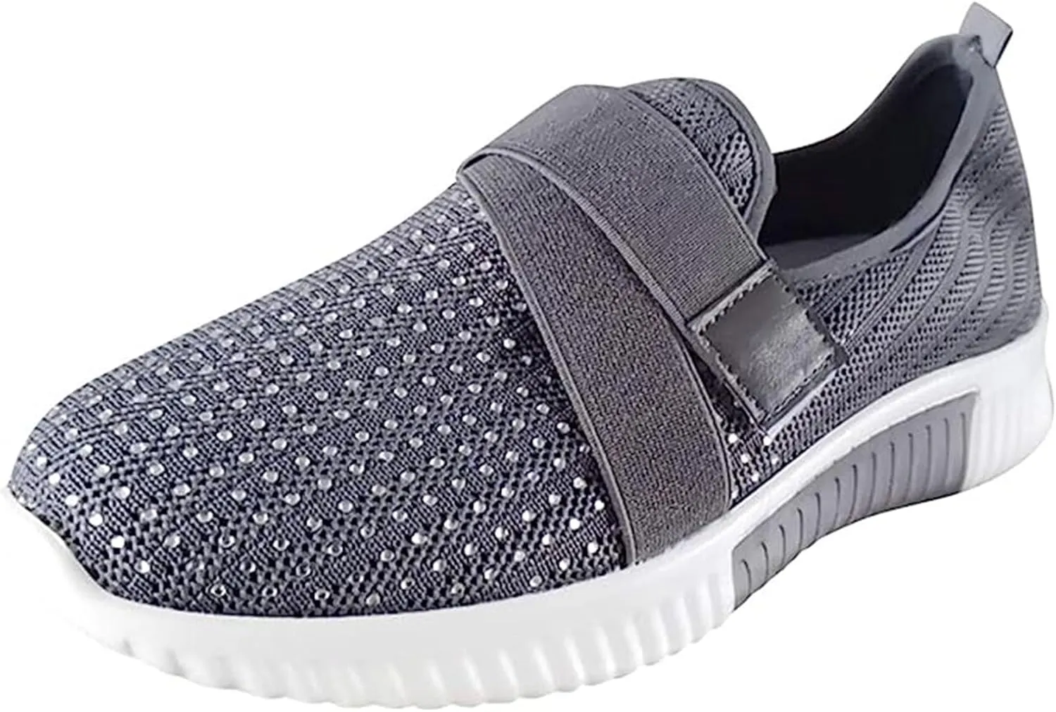 Ladmiple Walking Shoes Women Slip On Lightweight Breathable Tennis Shoes Athletic Sneakers for Running Gym Workout