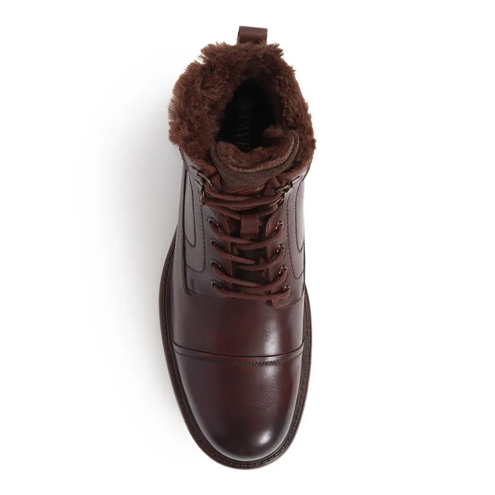 Leather Lace-Up Boots  - SAKM40005 / 326 226