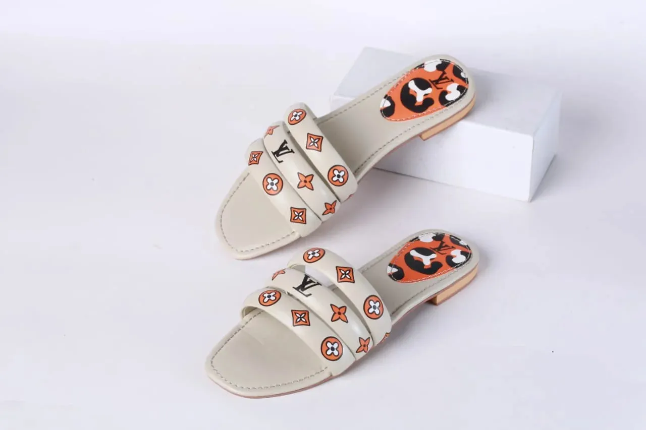 LV CASUAL SLIDES - BEIGE