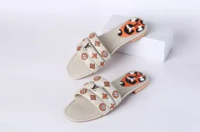 LV CASUAL SLIDES - BEIGE
