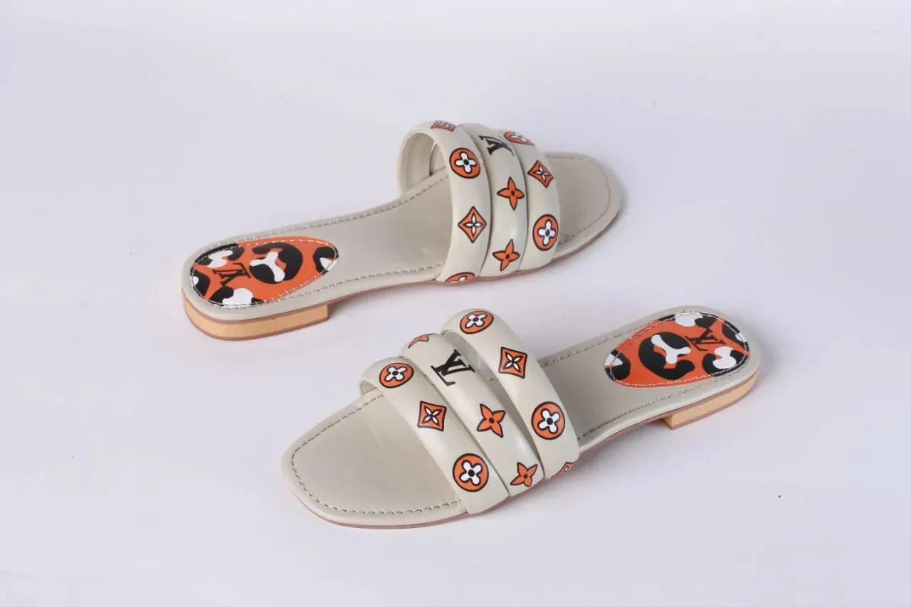 LV CASUAL SLIDES - BEIGE