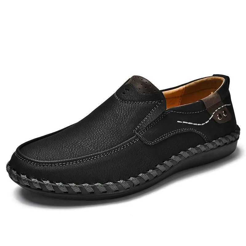 Men Leather Breathable Moccasins Loafers