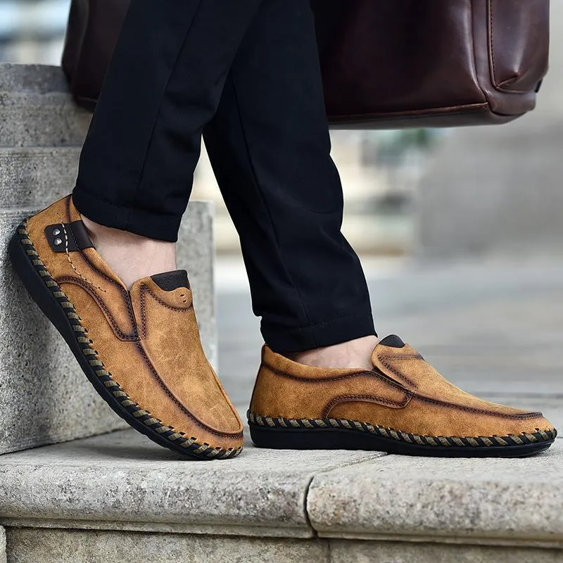 Men Leather Breathable Moccasins Loafers