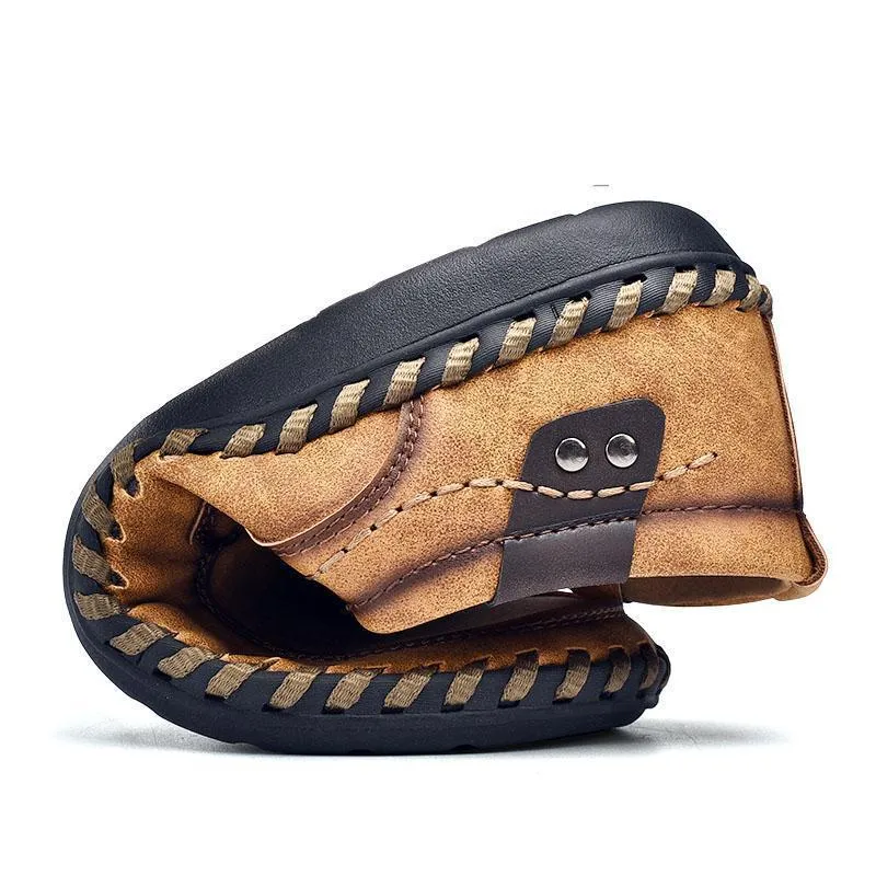 Men Leather Breathable Moccasins Loafers