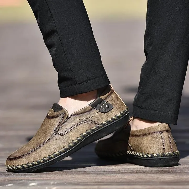 Men Leather Breathable Moccasins Loafers
