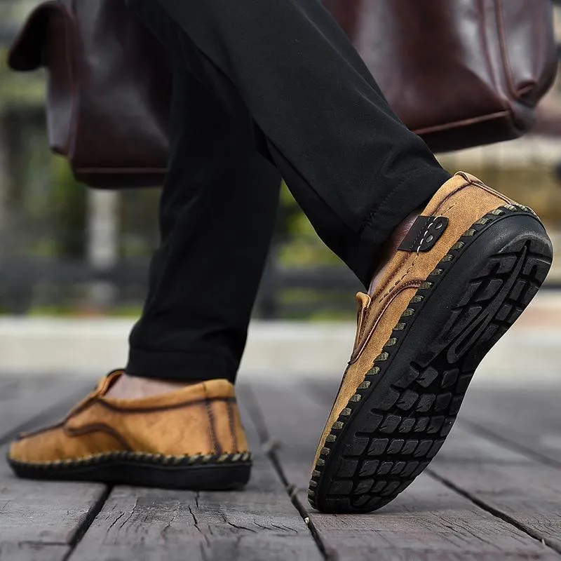 Men Leather Breathable Moccasins Loafers