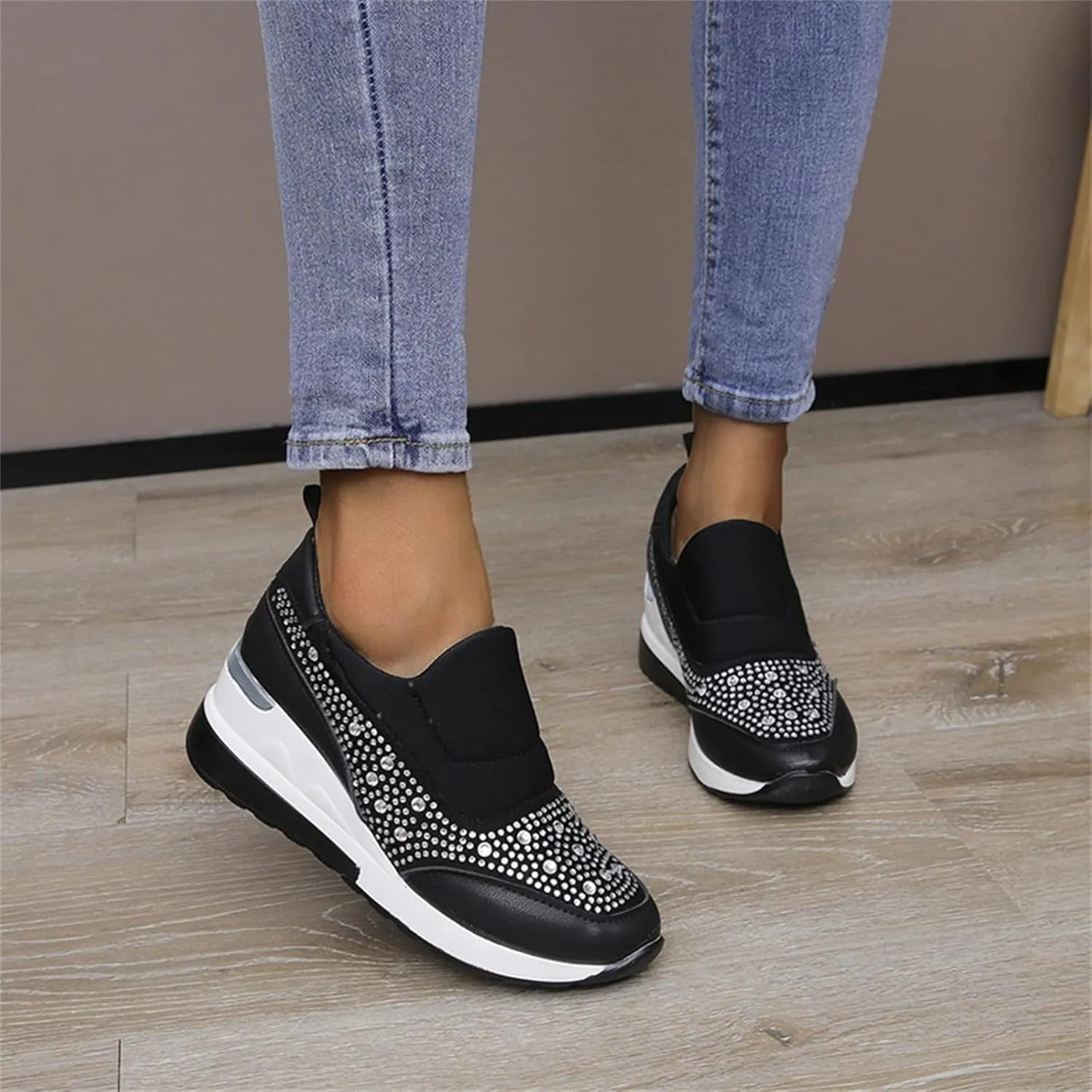 Men's Wide Minimalist Barefoot Sneakers Black Sneakers for Men Slip On Shoes Women Women's Wide Loafers Loafers for Men White Leather Sneakers for Women