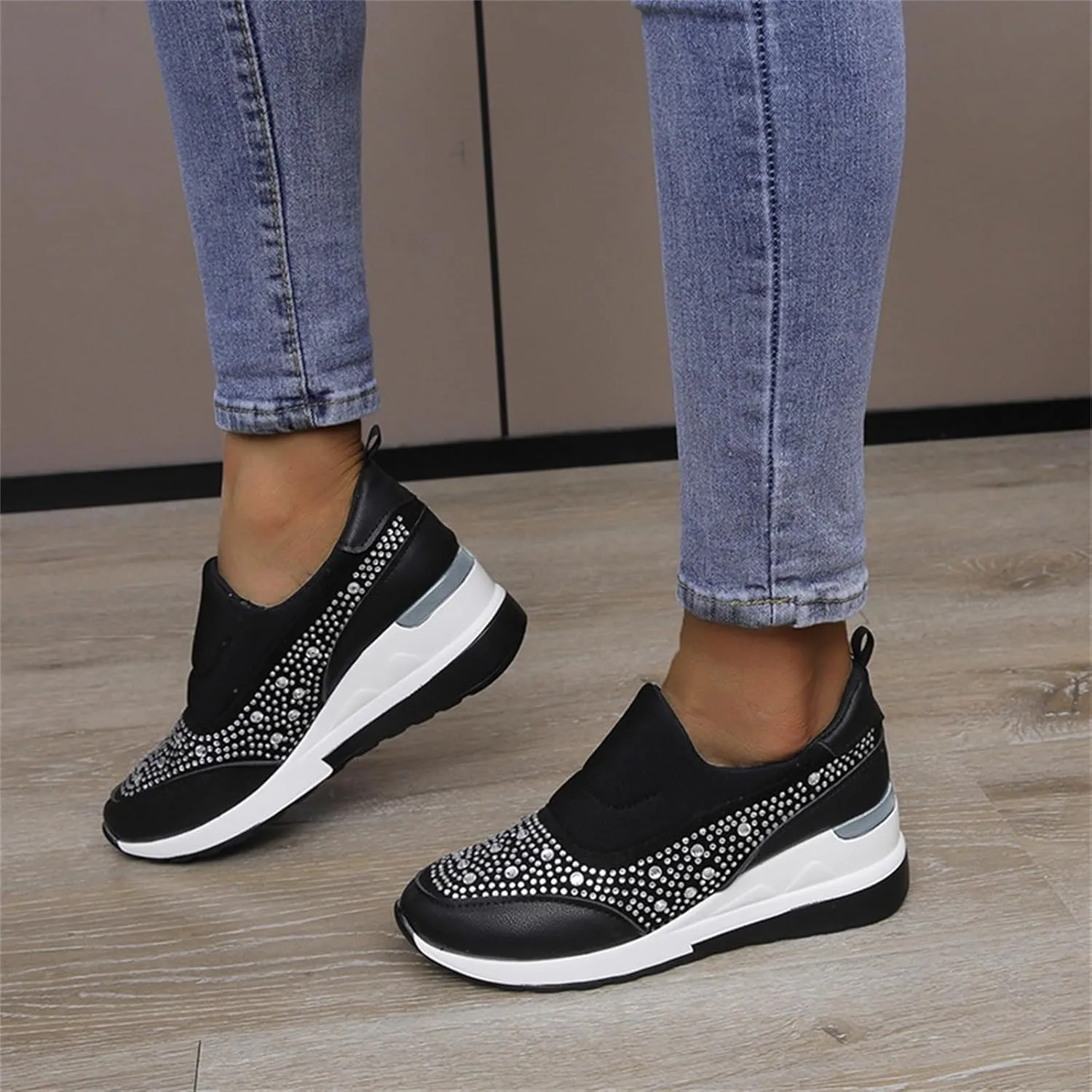 Men's Wide Minimalist Barefoot Sneakers Black Sneakers for Men Slip On Shoes Women Women's Wide Loafers Loafers for Men White Leather Sneakers for Women