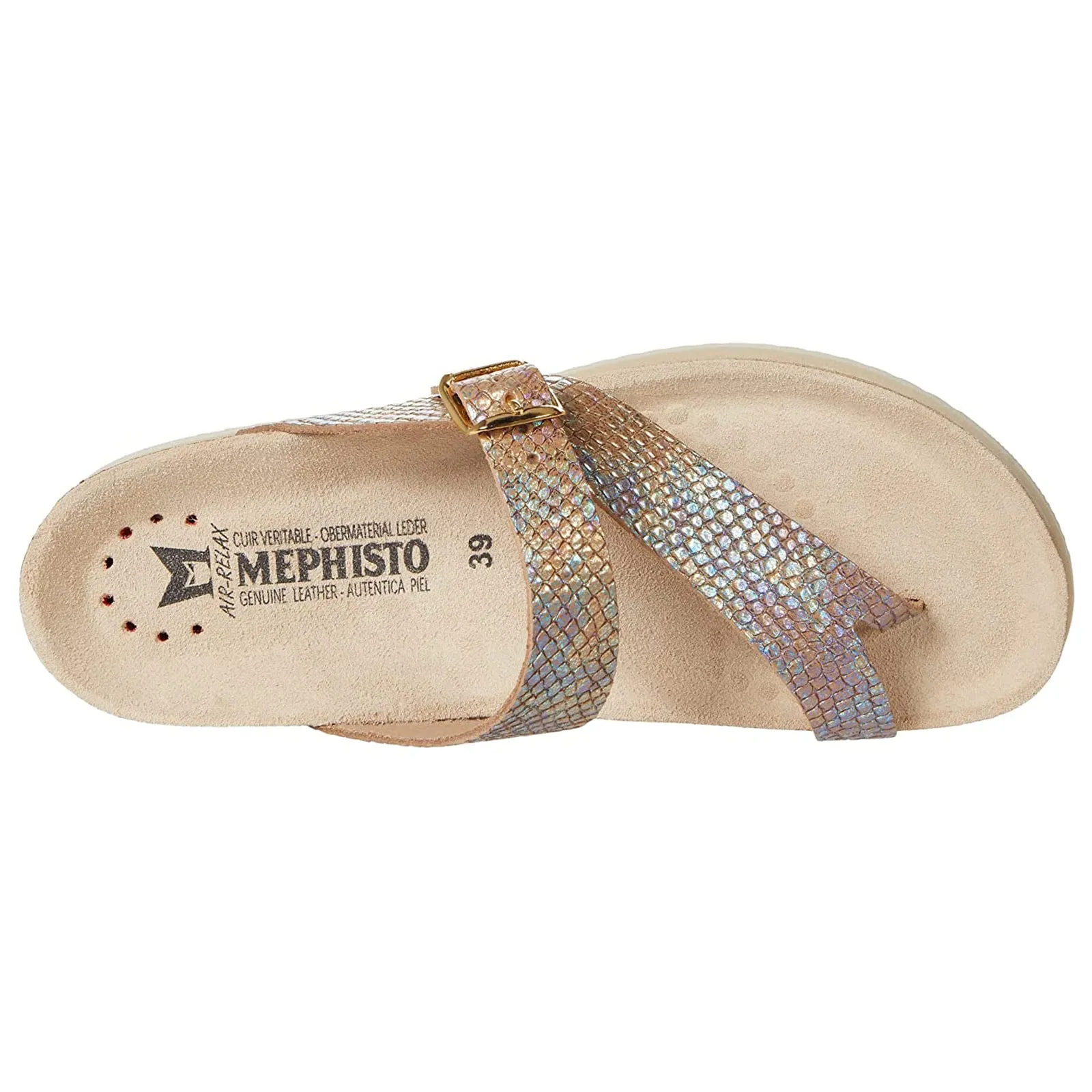 Mephisto Helen Leather Women's Toe Post Sandals - UK 6.5 - US 9 Women - EU 39