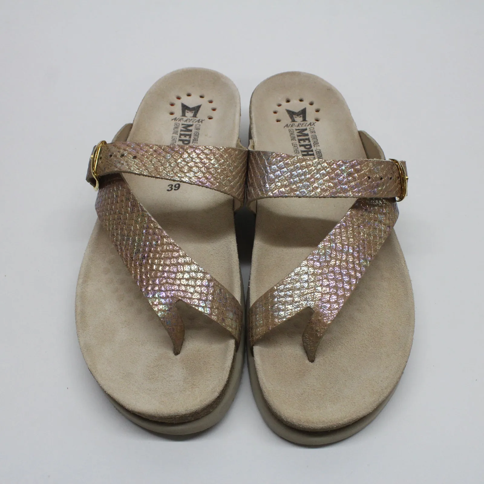 Mephisto Helen Leather Women's Toe Post Sandals - UK 6.5 - US 9 Women - EU 39