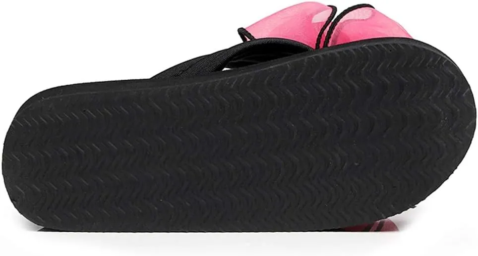 MIOKE Women's Bohemian Bowknot Flipflops Sandals Fashion Comfy Nonslip Platform Summer Beach Thong Sandal