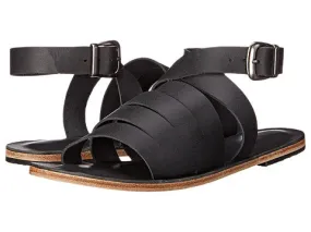 Santa Monica Blvd - Cross Anklet Buckle Sandals | Black